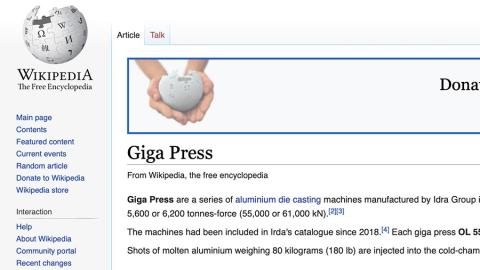 Giga Press su Wikipedia